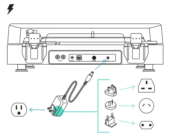 JAM X-TT700-BK Bluetooth Sound Stream Turntable - 3