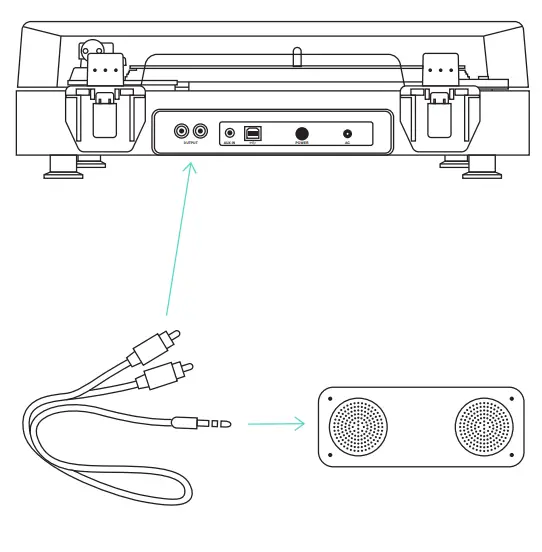JAM X-TT700-BK Bluetooth Sound Stream Turntable - 9