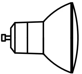 KSR LIGHTING KSR1390 1391 GU10 Single Wall Light - Lamp