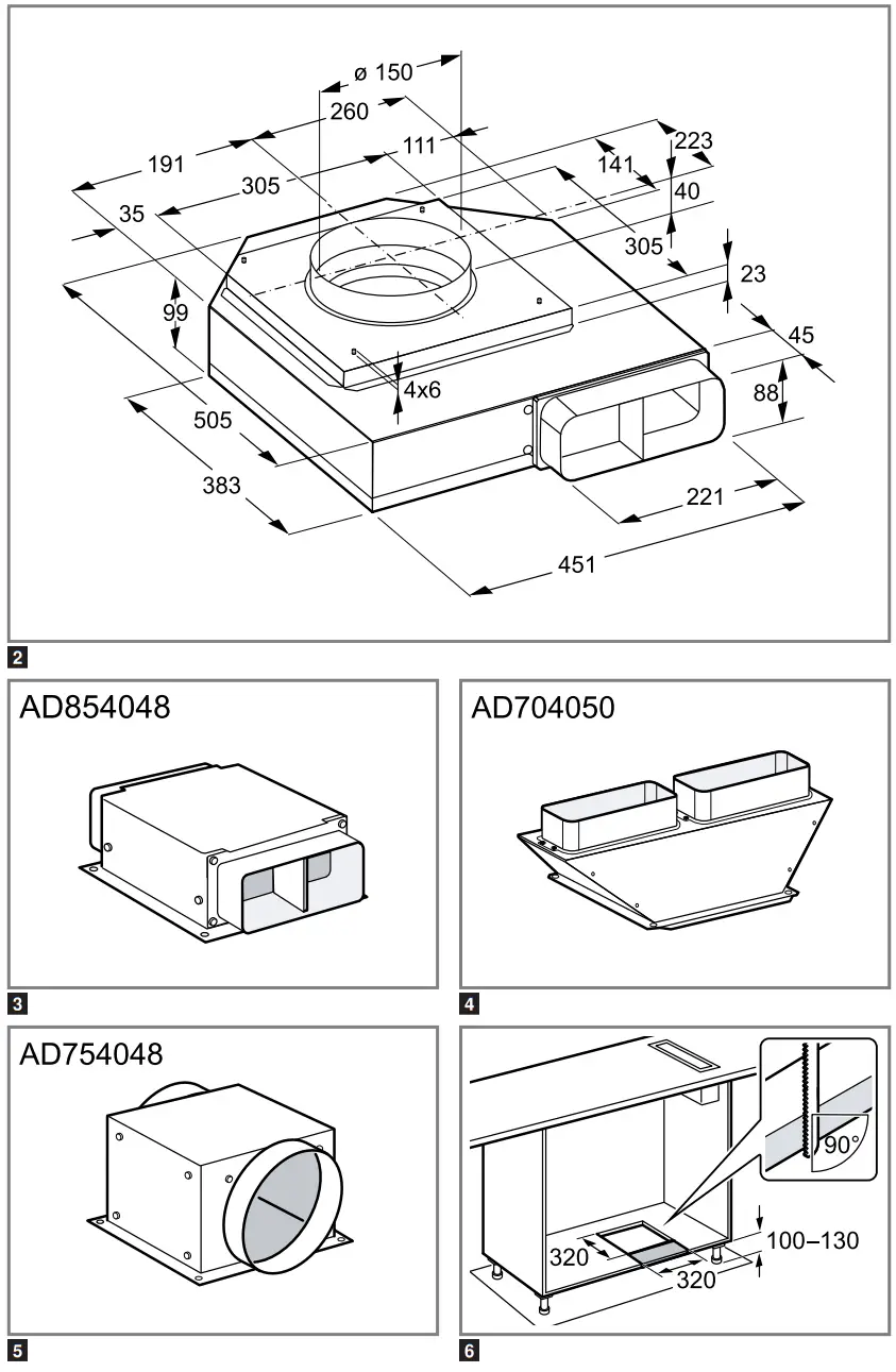 GAGGENAU AR403122 Remote Fan Motor - fig1