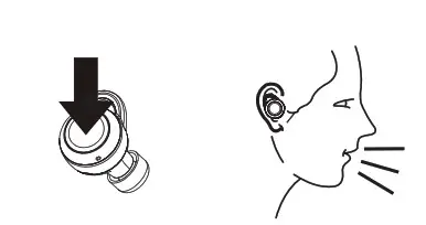 Vieta Pro VHP-TW20BK Bluetooth Headset - Answering - Ending a call