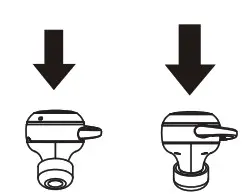 Vieta Pro VHP-TW20BK Bluetooth Headset - Turning on off