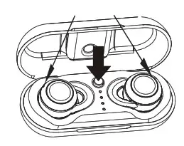 Vieta Pro VHP-TW20BK Bluetooth Headset - charging Ways of Headset