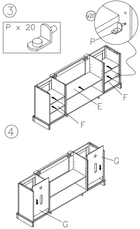 ASHLEY-W71968-Flynnter-75 Inch-TV Stand-5