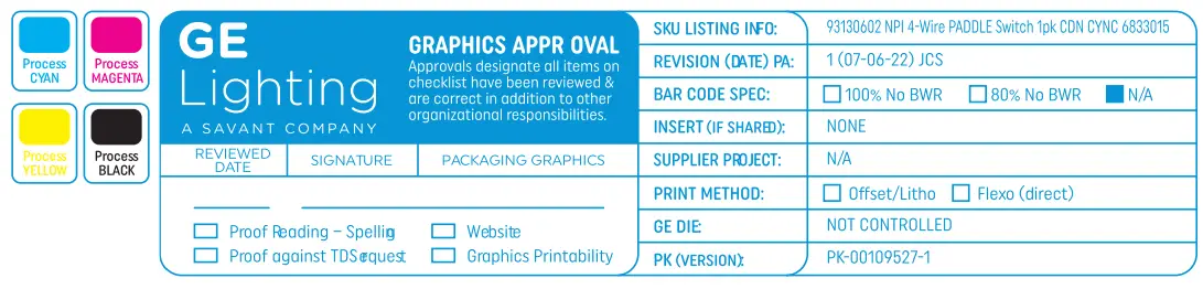 GE Lighting 93130602 Smart Switch