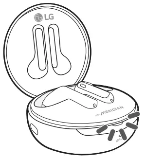 LG HBS-FN7 Tone Free True Wireless Earbuds with ANC Support -Checking the Battery Status