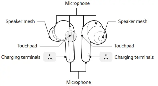 LG HBS-FN7 Tone Free True Wireless Earbuds with ANC Support - Earbuds