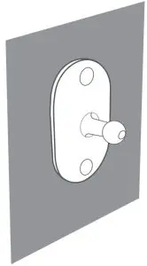 Use the provided screws