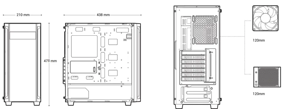 DEEPCOOL D-SHIELD V2 Mid Tower Case - Fig4