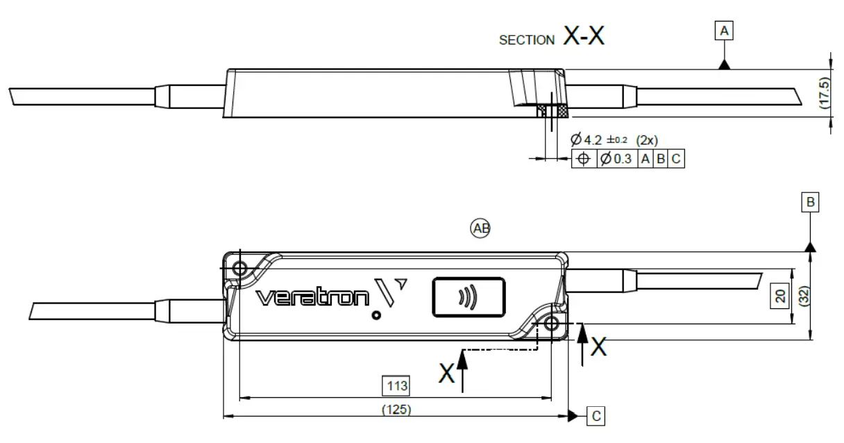 veratron B001032 Series Link Up Gateways - DIMENSIONS