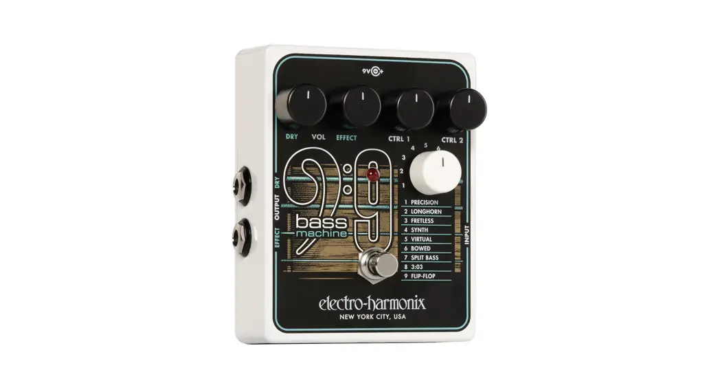 Electro-harmonix Bass9 Bass Machine Pedal User Manual
