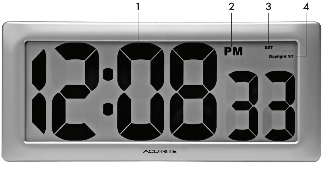ACURITE 75173 Intelli-Time Digital Clock - figure 1