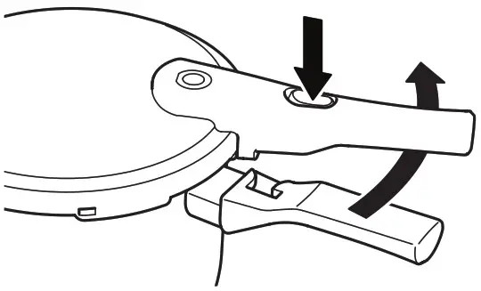 IKEA 365+ Pressure Cooker --Press the handle release