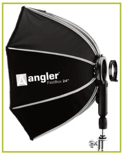 Angler FB-20K FastBox Series - Attach the flash adapter to the FastBox