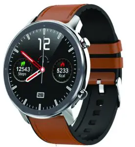 DAS 4 SG24 Brown Leather Strap Smartwatch
