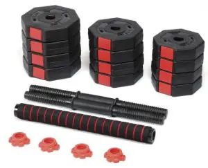 kogan FSADDBBS20A Adjustablel Dumbble and Barbell Set