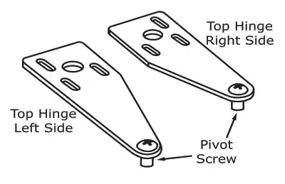 U-Line Crescent Ice Maker - Install top hinge and door