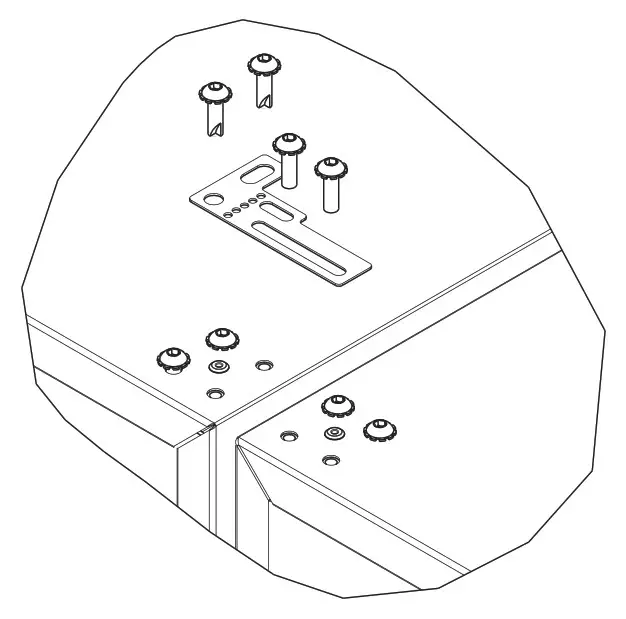 U-Line Crescent Ice Maker - Remove screws as shown below