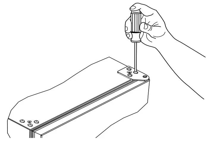 U-Line Crescent Ice Maker - Remove top hinge and door