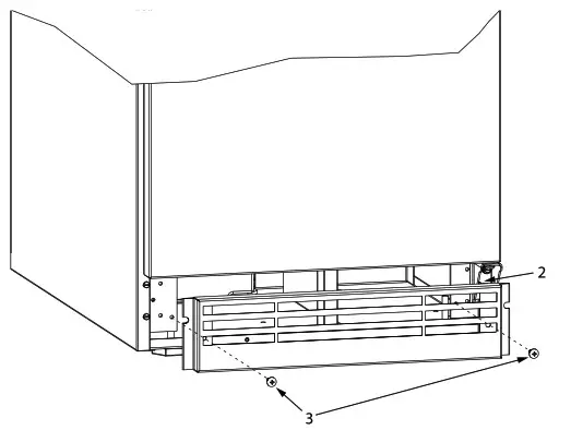 U-Line Crescent Ice Maker - Slide grille to the left and remove