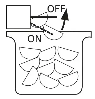 U-Line Crescent Ice Maker - To turn off ice production