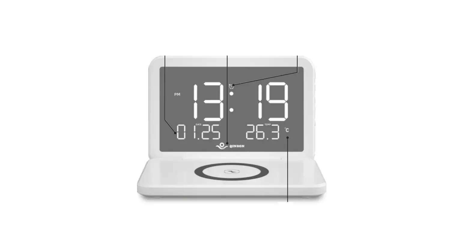 Shenzhen Siyi Technology Jy-118 Wireless Charging Clock User Guide Shenzhen Siyi Technology Jy-118 Wireless Charging Clock User Guide