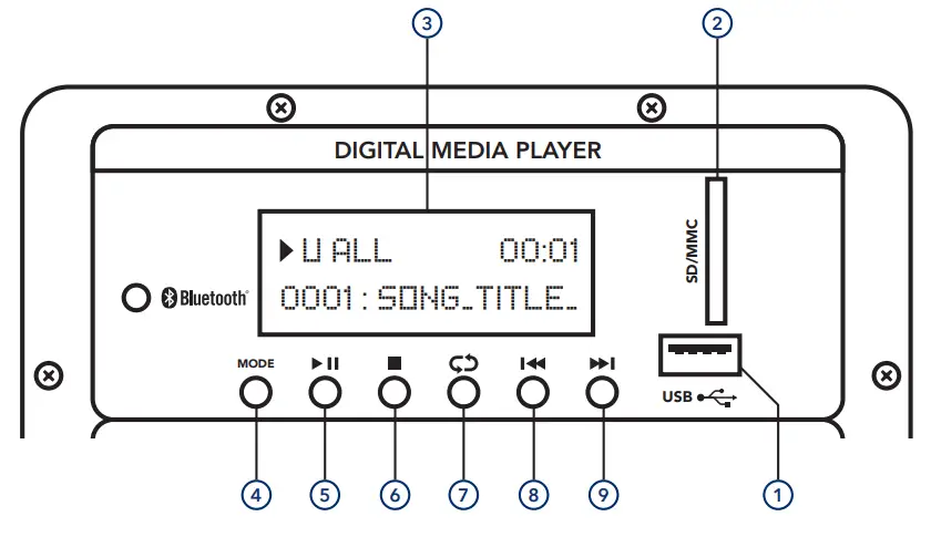 SUB-ZERO SZPA P12 Portable Speaker - USING THE MEDIA PLAYER