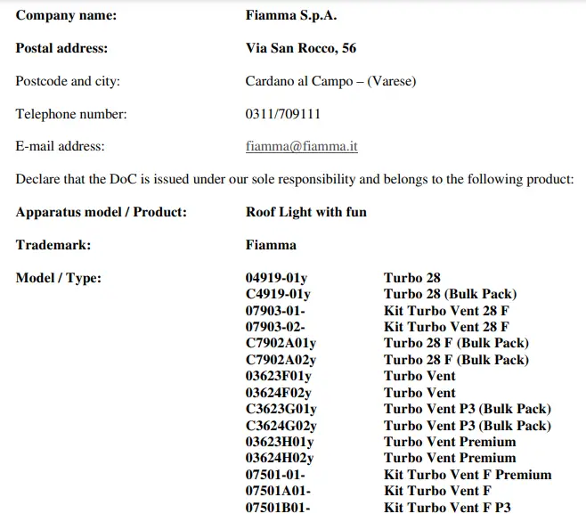 FIAMMA CF10202 Turbo Vent 40 Skylight fig17