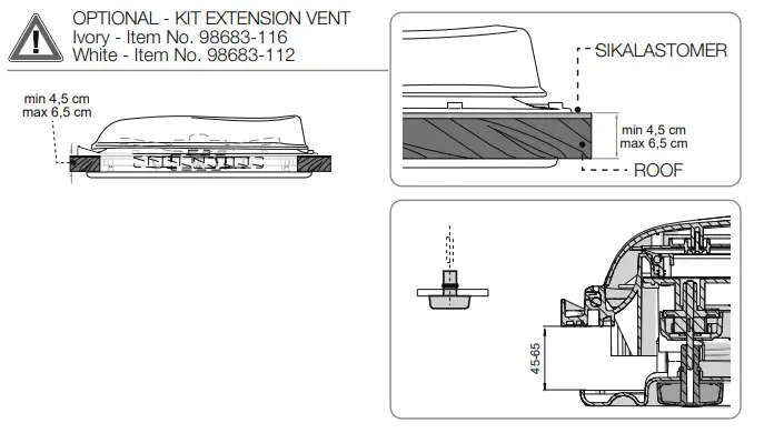 FIAMMA CF10202 Turbo Vent 40 Skylight fig4