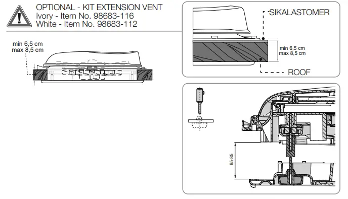 FIAMMA CF10202 Turbo Vent 40 Skylight fig5