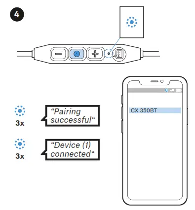SENNHEISER Headphones CX 350BT - pairing 2