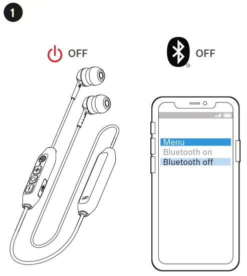SENNHEISER Headphones CX 350BT - pairing