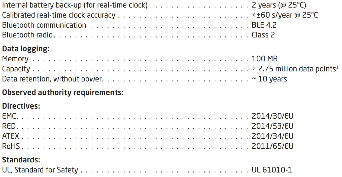 PR electronics 4512 Bluetooth Communication Enabler User Manual - Electrical specifications