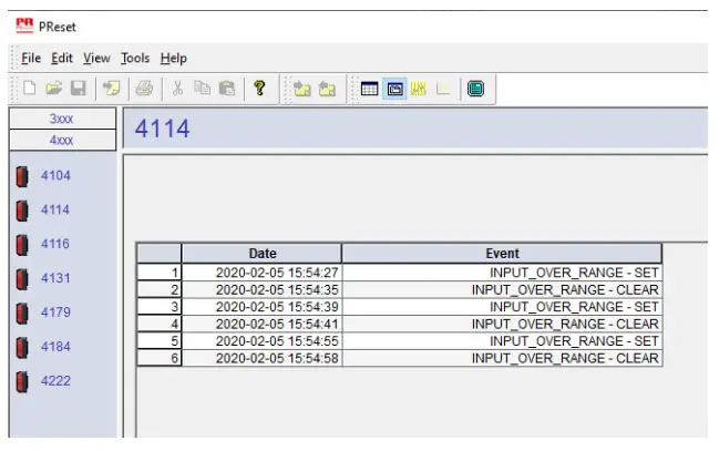 PR electronics 4512 Bluetooth Communication Enabler User Manual - Event log