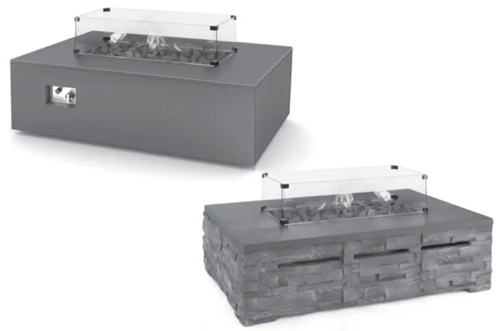KETTLER KLFP202 0300 Kalos Stone gas Fire Pit Table