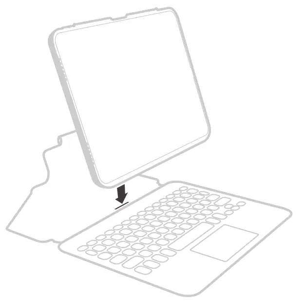 ZAGG Wireless iPad Keyboard - ATTACHING