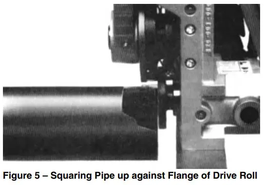FIG 11 Operating the 918-I Roll Groover