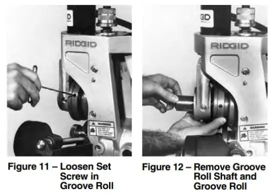 FIG 17 Removing and Installing Roll Sets with