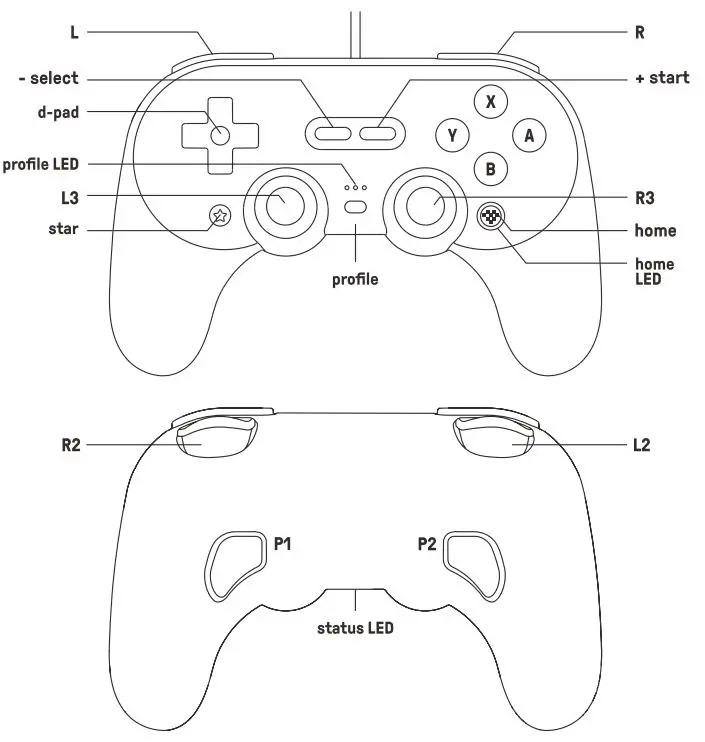 8BitDo-B085STR9R3-Pro-2-Wired-Gamepad-1