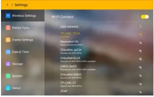 What’s in the box - Select the available WIFI connection and enter the password