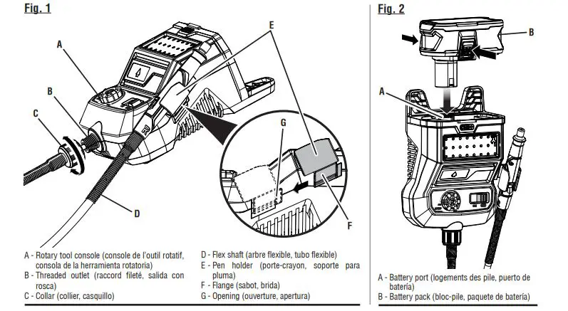 RYOBI One+ Plus 18 Volt Variable Speed Rotary Tool P460 5