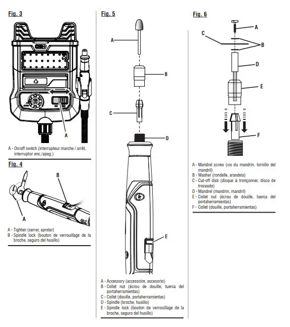 RYOBI One+ Plus 18 Volt Variable Speed Rotary Tool P460 6