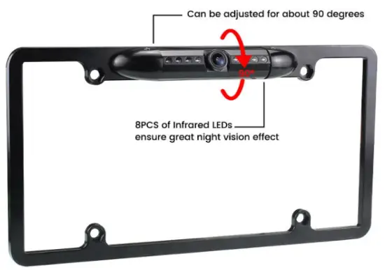 Dongguan Farletter Technology DX 816 5G WIFI Wireless HD 720P License Plate Backup Camera - Camera Body