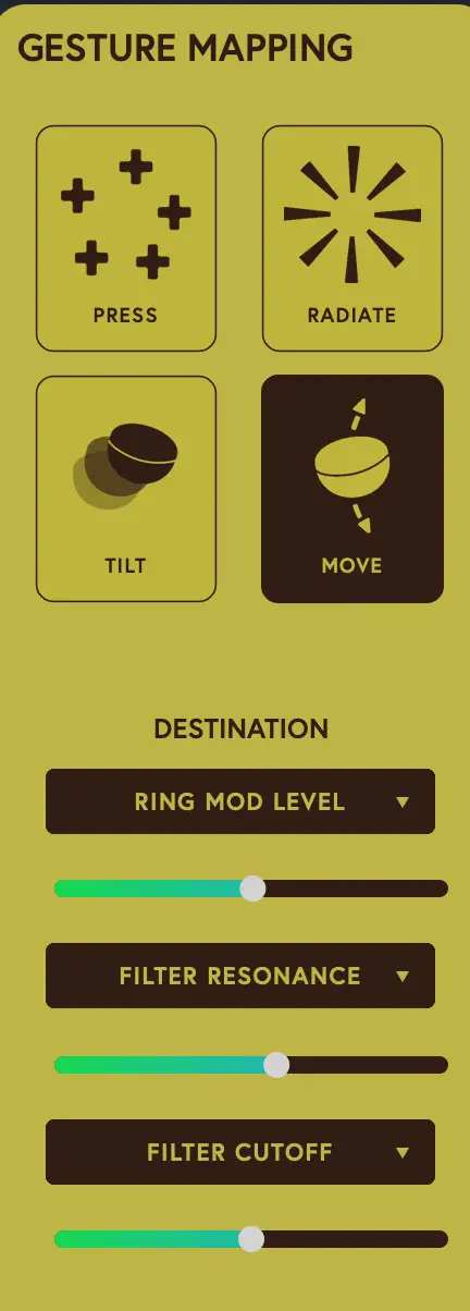 ARTIPHON 1500000323221 Orba Synthesizer - Gesture Mapping 1