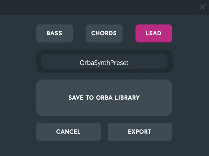 ARTIPHON 1500000323221 Orba Synthesizer - Saving Exporting Presets 2