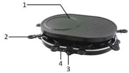 MaxxHome 21853 Raclette Grill-fig1