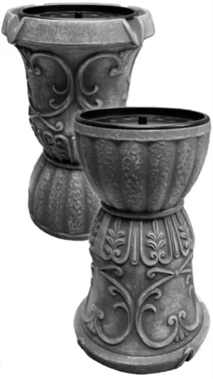 BERNINI FOUNTAIN Roman Flippable Fountain Tower with 3 in 1 Finial