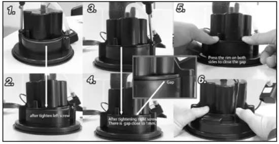 BERNINI FOUNTAIN Roman Flippable Fountain Tower with 3 in 1 Finial - Assembly Of Battery