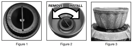 BERNINI FOUNTAIN Roman Flippable Fountain Tower with 3 in 1 Finial - Infinity Bowl