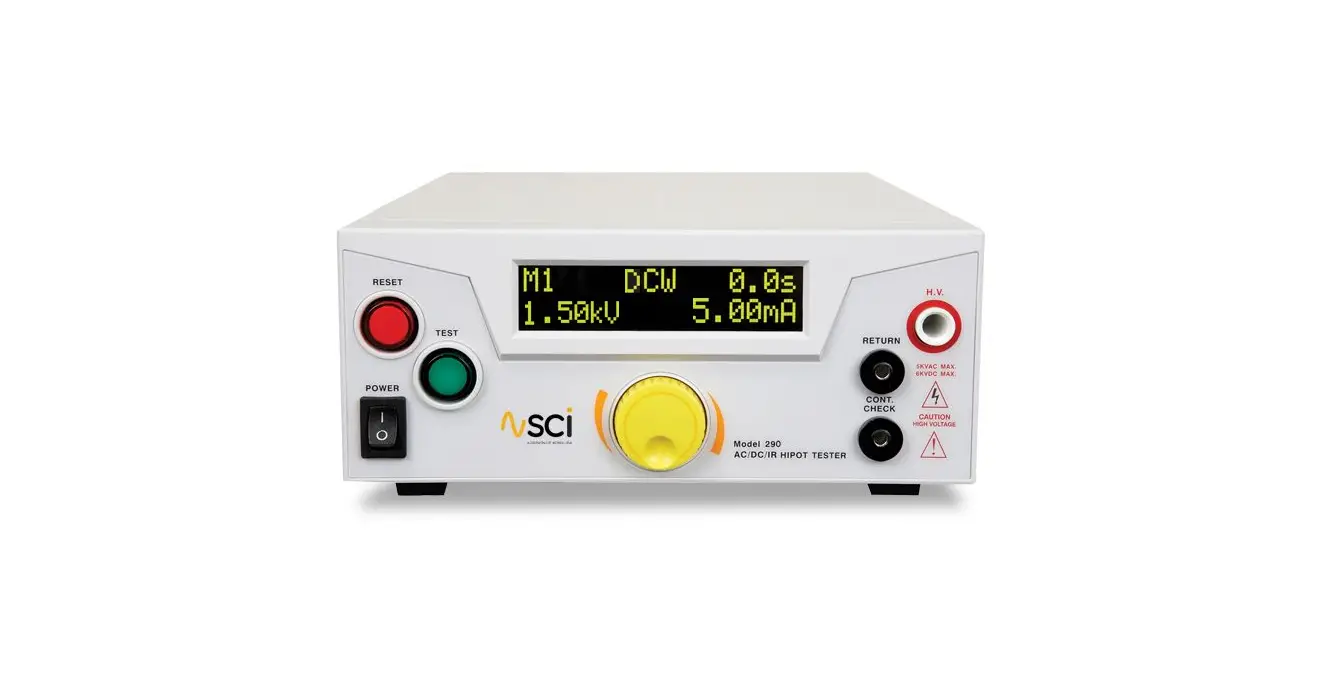 Sci 290 Series 294 Hipot Testers User Guide